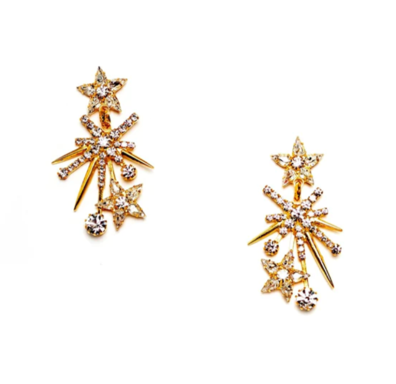 Elizabeth Cole - Celeste Earrings in Crystal