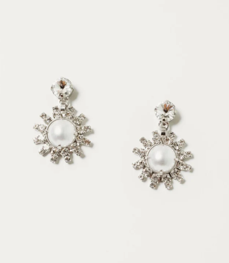 Elizabeth Cole - Roscoe Earrings in Crystal