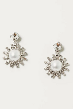 Elizabeth Cole - Roscoe Earrings in Crystal
