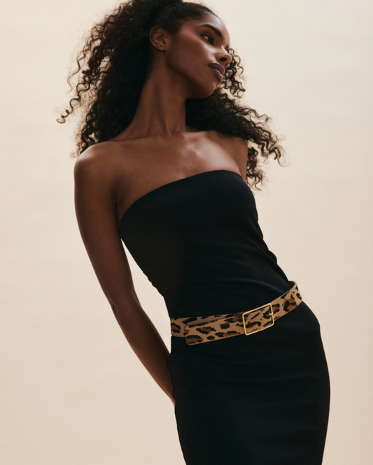 B-Low The Belt - Milla Calf-Hair in Leopard Gold