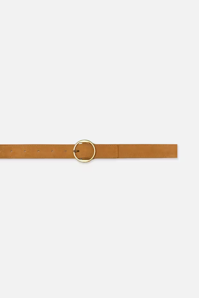 Frame - Circle Belt in Tan Suede Viva O Sol