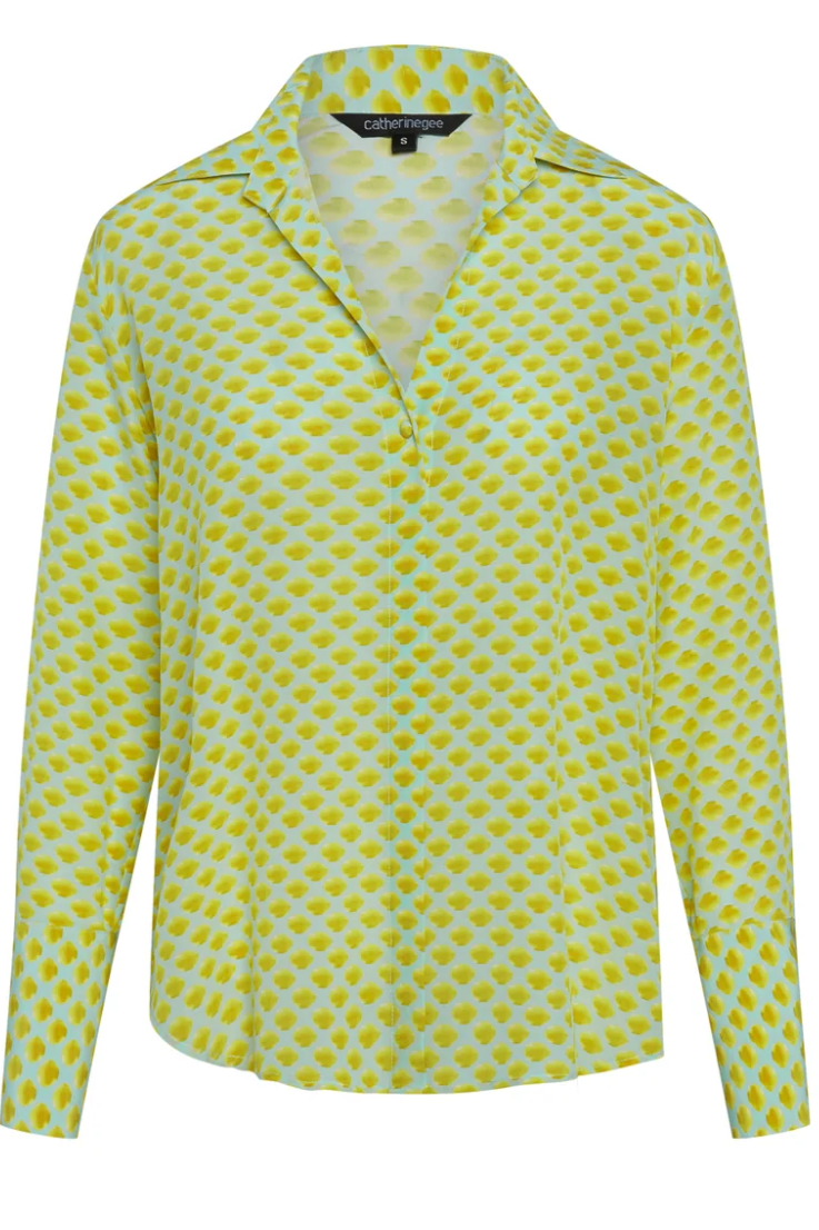 Catherine Gee - Daria Blouse in Small Limon Blue