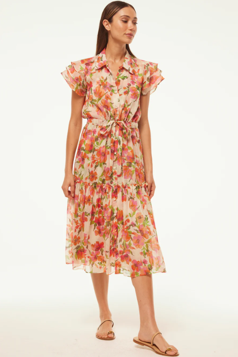 Misa Los Angeles - Viola Dress in Palmare Blooms Chiffon