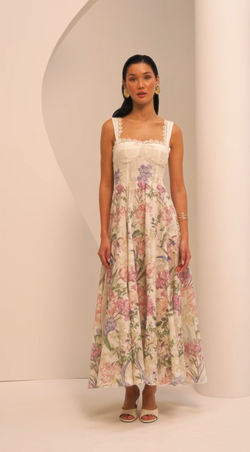 Charo Ruiz Ibiza - Long Dress Crissy in Cream