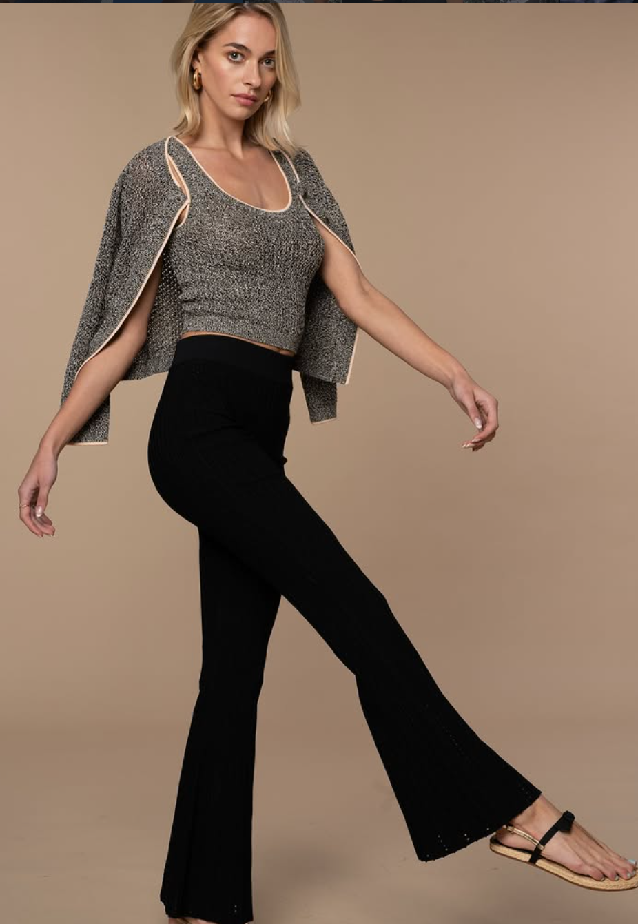 Diana Moya - Moka Flared Pant in Black