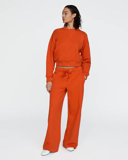 ATM - Frensh Terry Open Bottom Sweatpants in Tomato