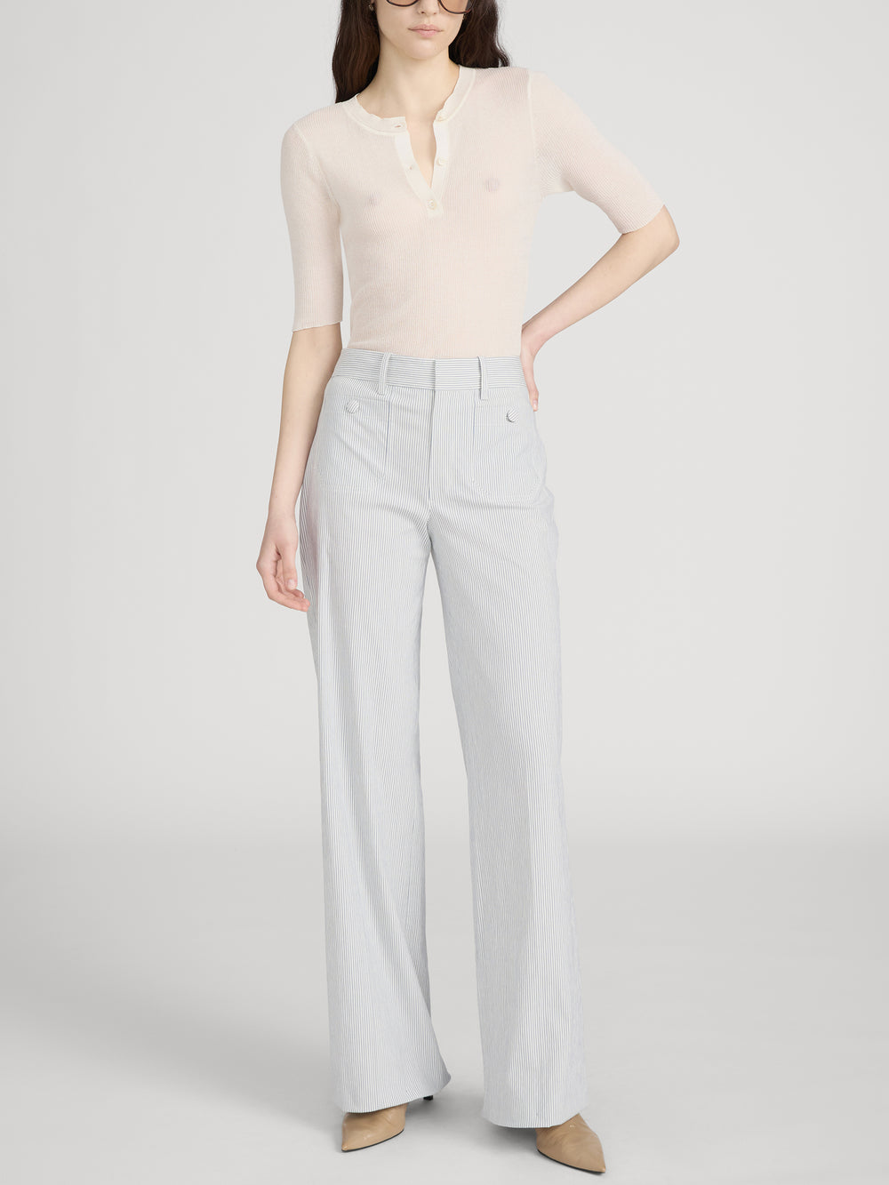 Frame - The Stripe Modernist Pocket Trouser