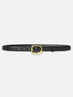 FRAME - The Organic Buckle Belt in Black