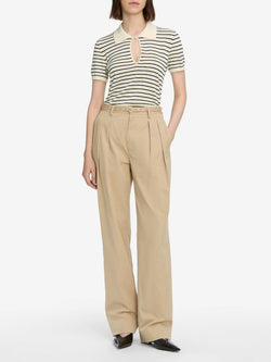 FRAME - The Keyhole Polo in Cream Multi