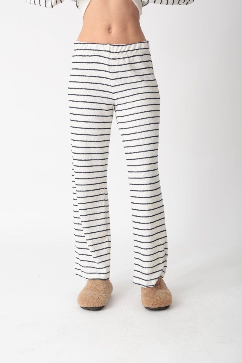 Electric & Rose - Wylle Pant-Stripe in Ivory Indigo