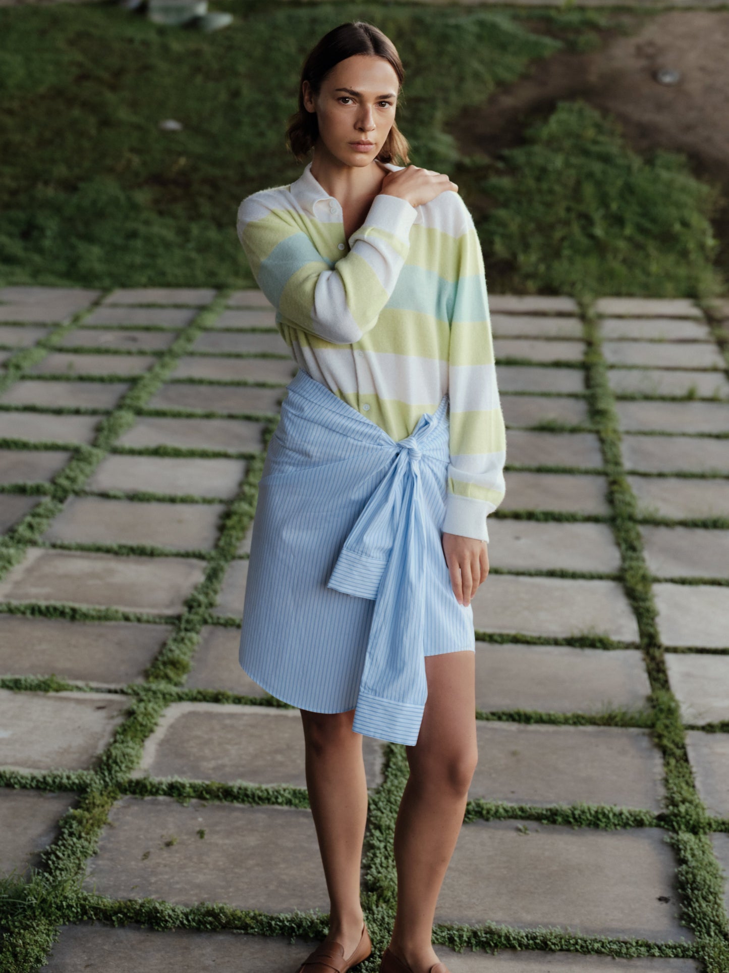 The RUGBY Cardigan Sweater, Cashmere Blend  | High Summer'26