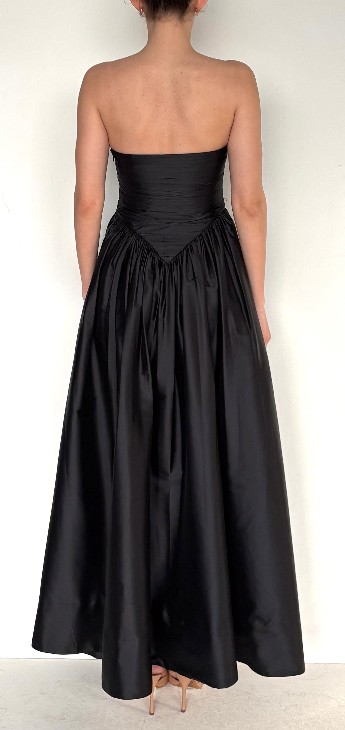 RUCHED LONG DRESS
