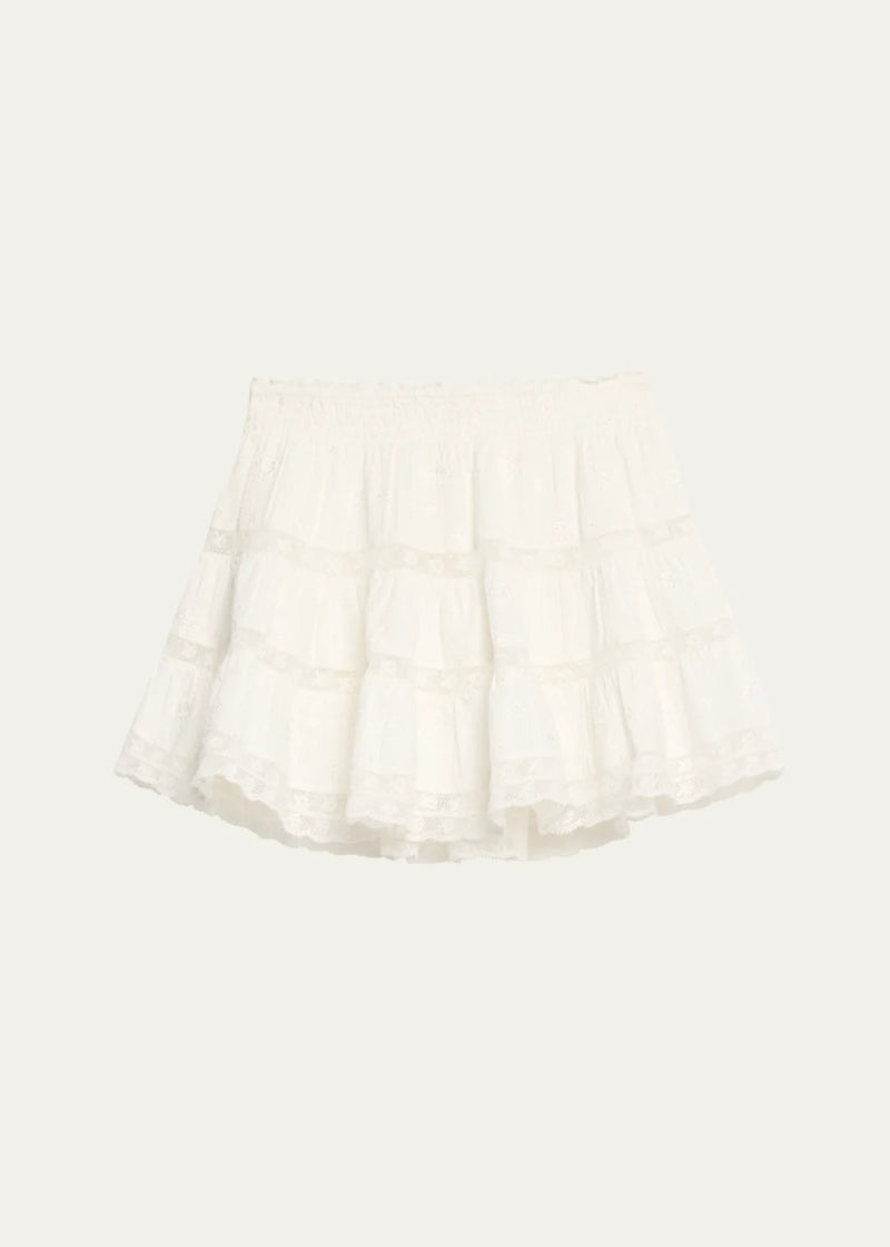LoveShackFancy - Viro Skirt in White