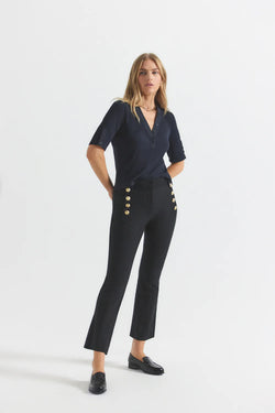 Derek Lam 10 Crosby - Robertson Slim Trouser in Black