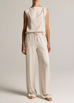 Vince. - Mid Waist Crepe Pull On in Blush Cloud