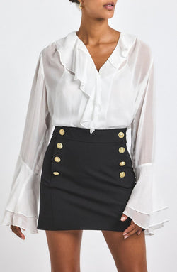 Derek Lam 10 Crosby - Reyna Skirt in Midnight