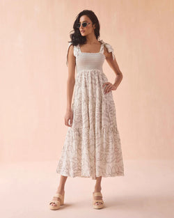 Omika - Lana Maxi Dress in Uma Coconut