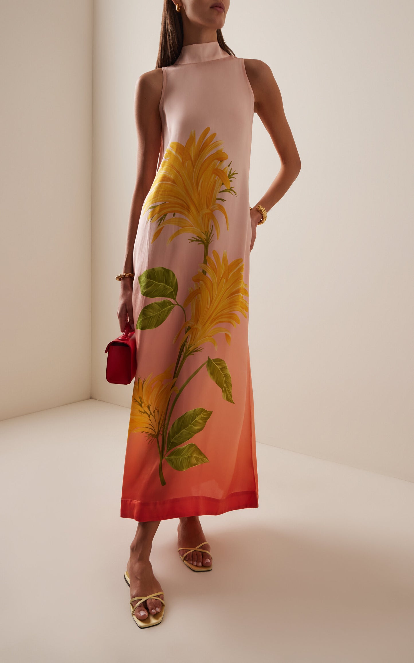 Verandah - Tie Back Ombre Floral Dress