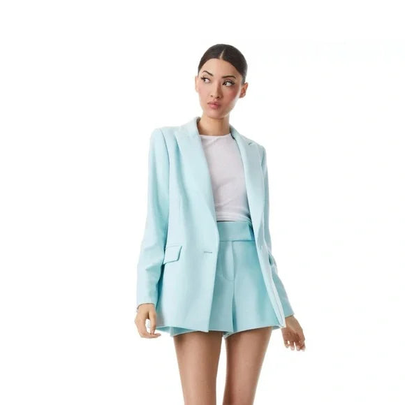 alice + olivia - Justine Roll Cuff Blazer in Julep