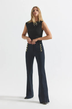 Derek Lam 10 Crosby - Robertson Flare Trouser in Midnight