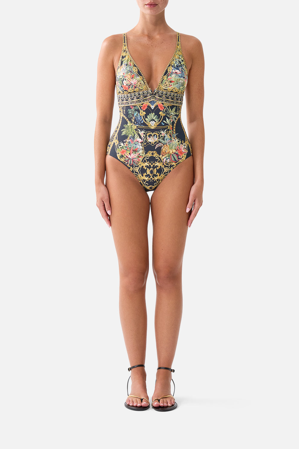 HIGH TRI ONE PIECE W FRONT TRIM