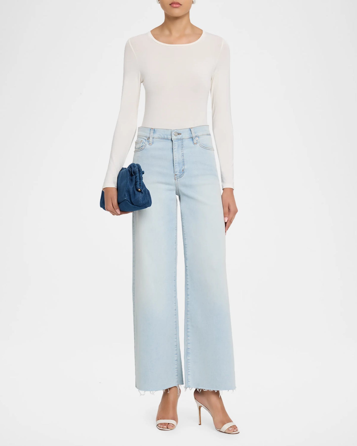 Frame - Le Slim Palazzo in Preen Raw After