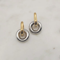 Xtraordinary Flair - Two Tone Little Circle Huggies