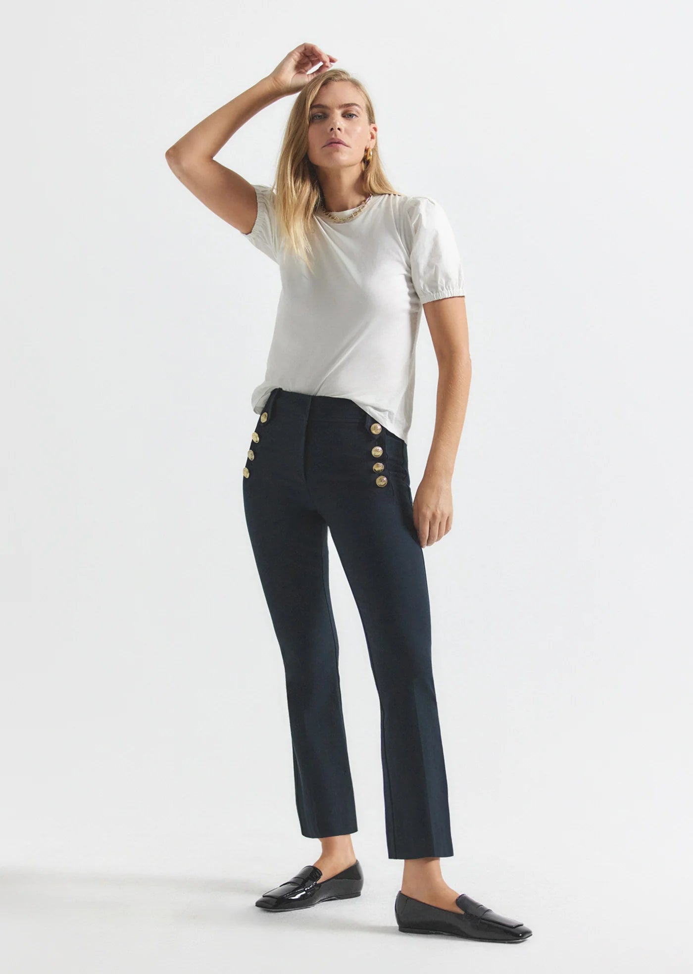 Derek Lam 10 Crosby - Robertson Slim Trouser in Midnight