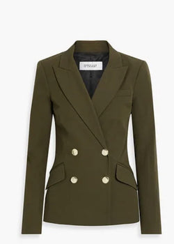 Derek Lam 10 Crosby - Rodeo Double Breasted Blazer in Army Green