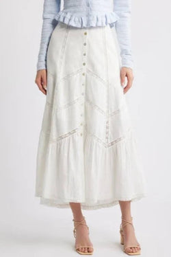 LoveShackFancy- Ritson Skirt in White