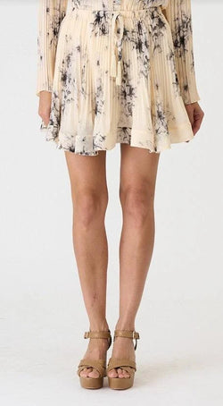 Cinq à Sept - Handsketched Floral Clarine Skirt
