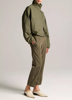 Vince - Grace Side-Strap Mid-Rise Pull-On Pant