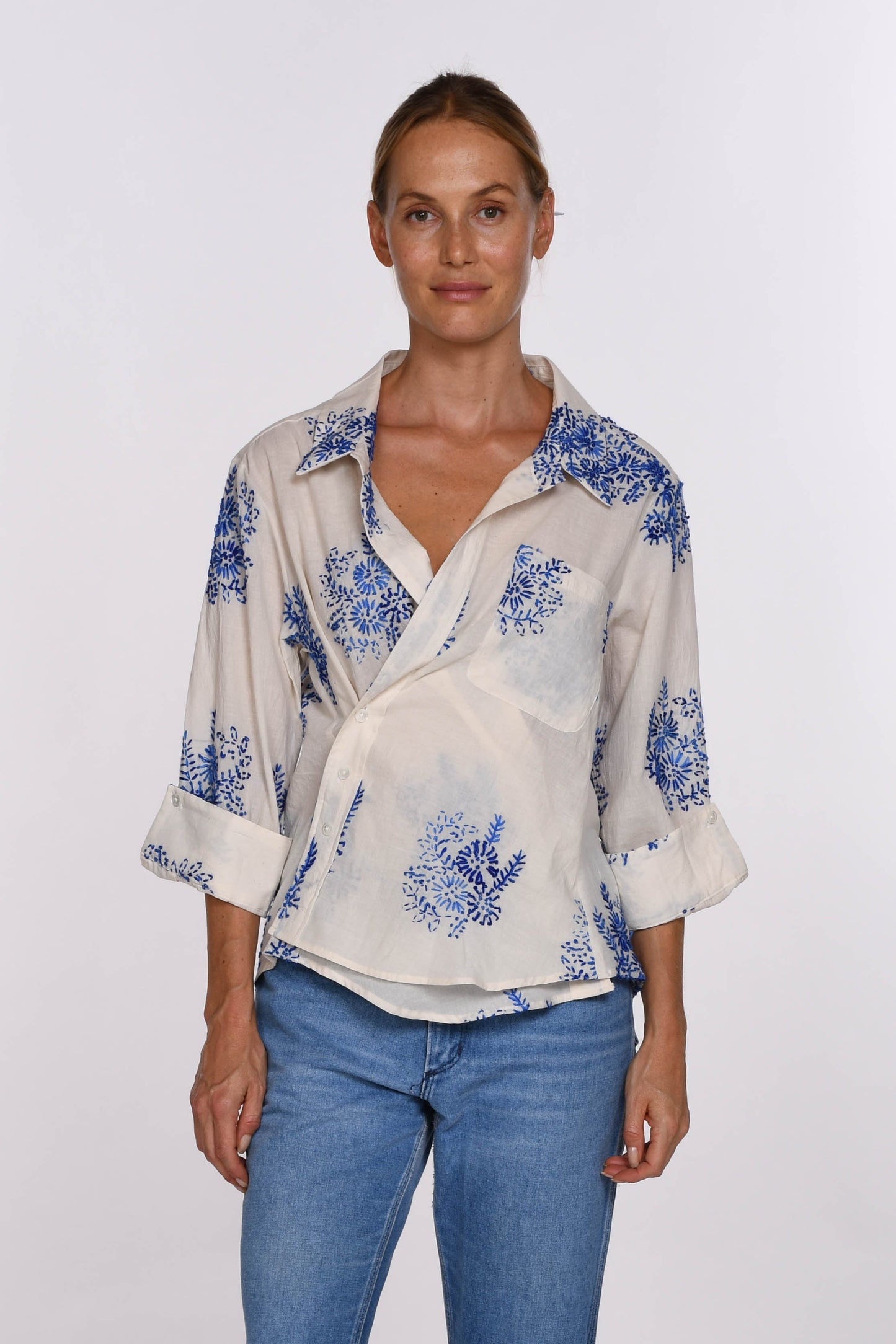 Cissa - The Overshirt Floret Handstitch