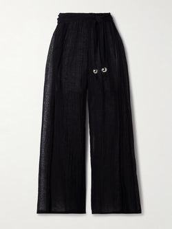 Farrah Wrap Pant by Lisa Marie Hernandez in Black